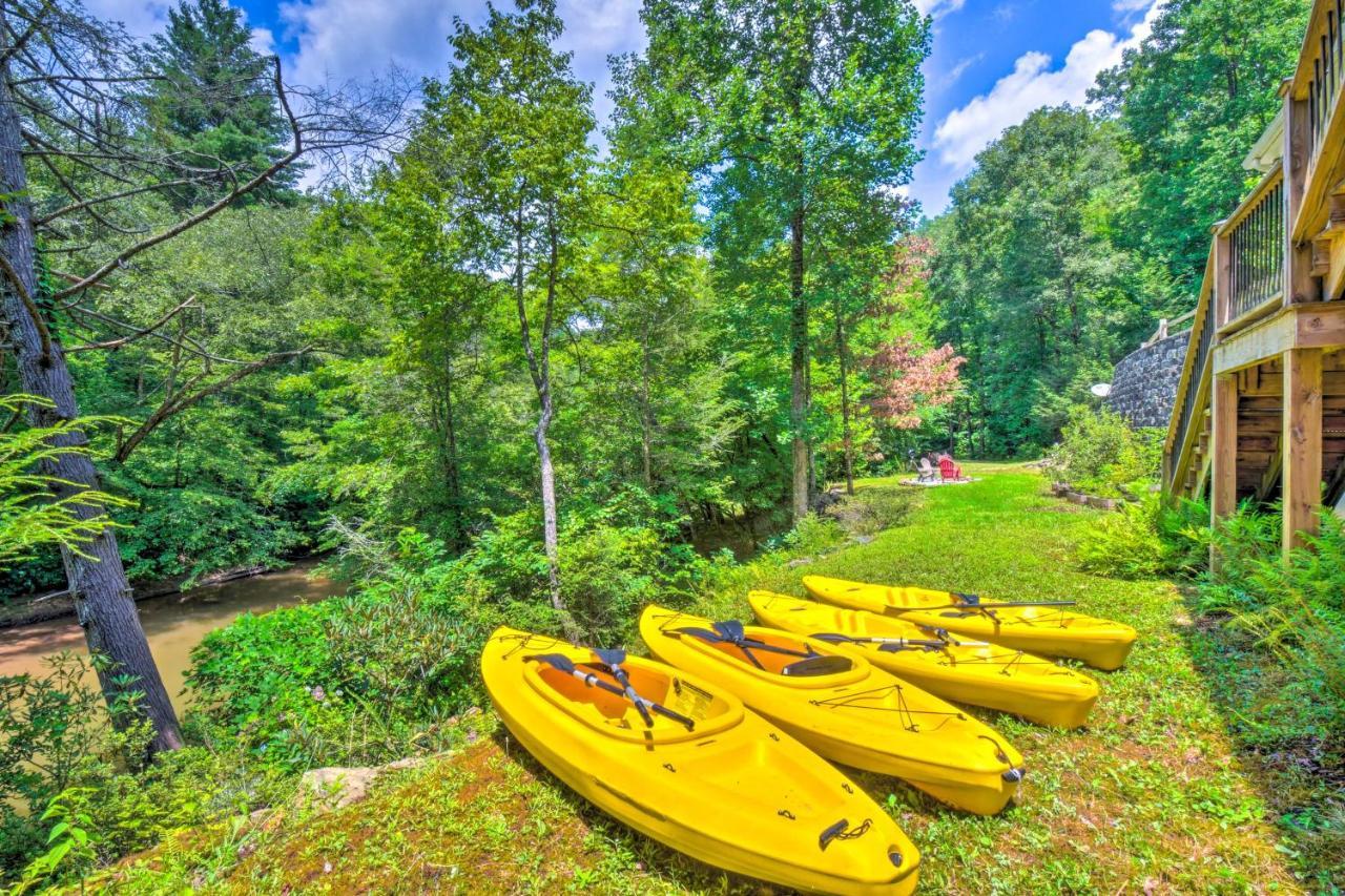 Cozy Riverside Dahlonega Home With Kayaks And Fire Pit Buitenkant foto