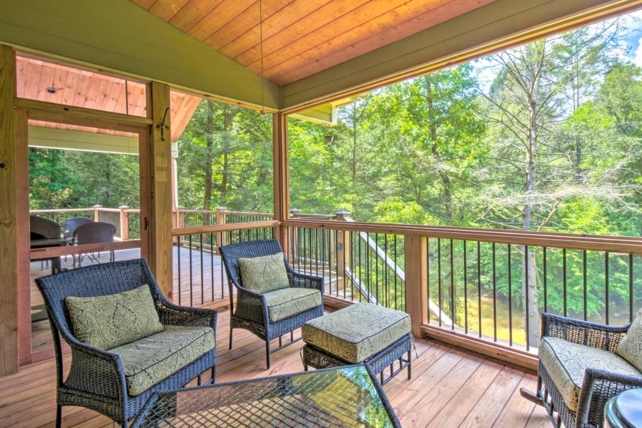 Cozy Riverside Dahlonega Home With Kayaks And Fire Pit Buitenkant foto
