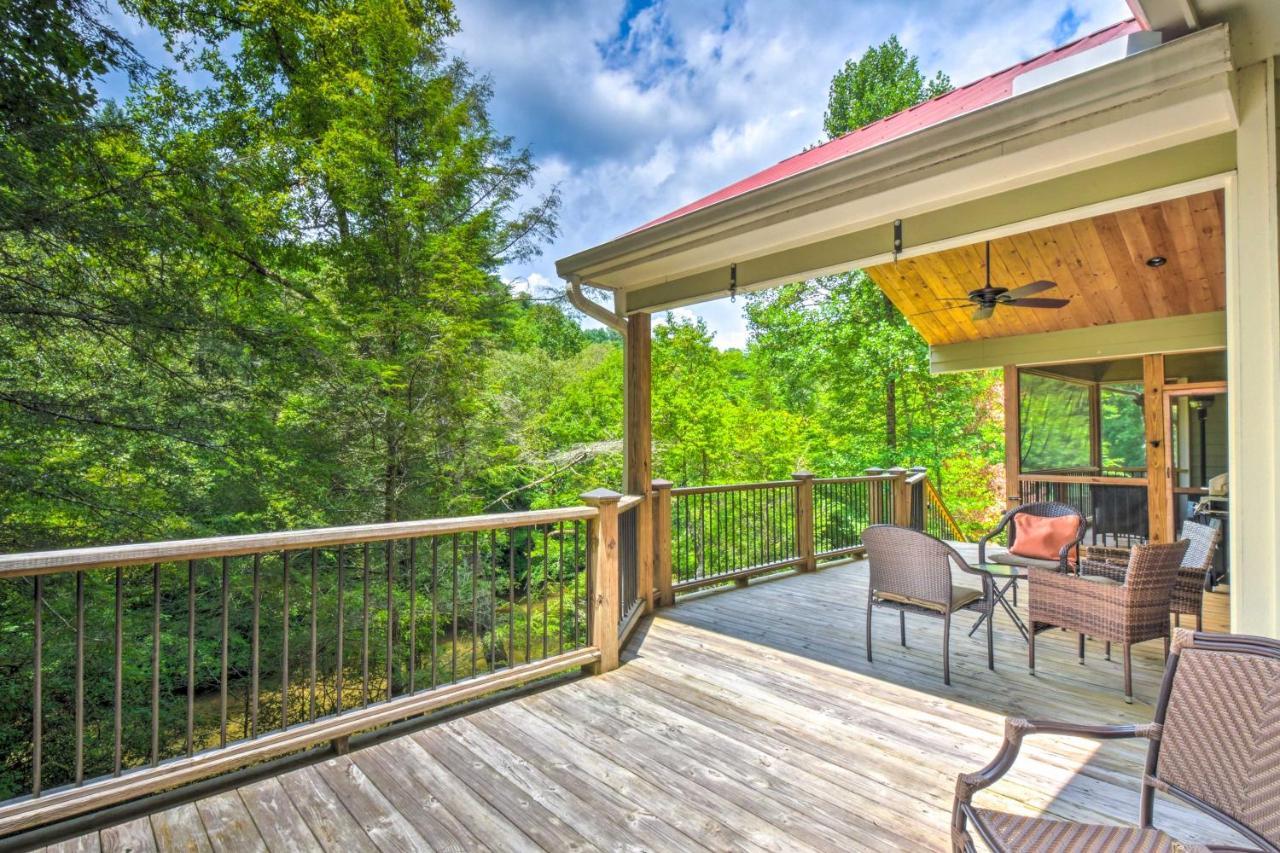 Cozy Riverside Dahlonega Home With Kayaks And Fire Pit Buitenkant foto